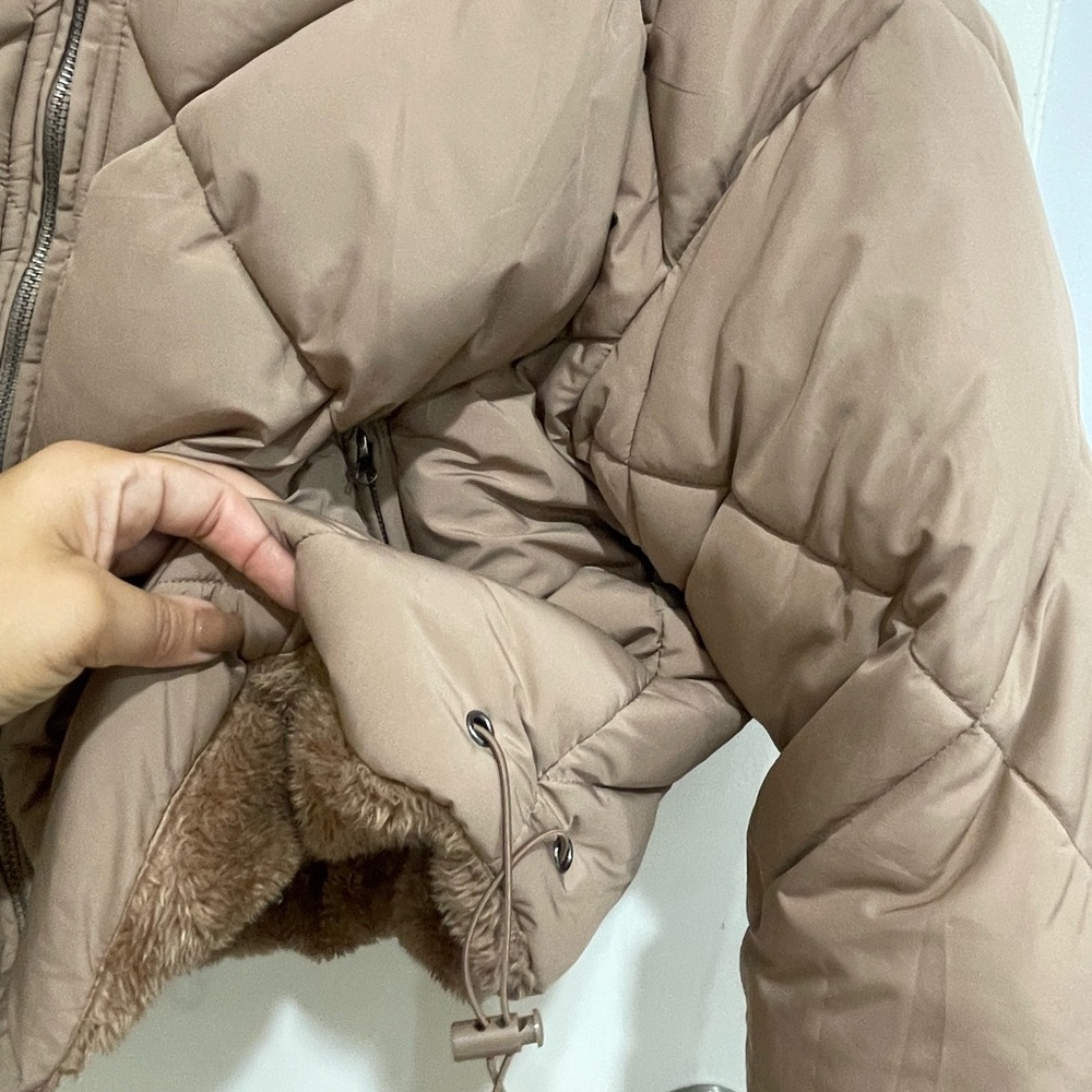 Tan Puffer Jacket - Picture 10 of 11
